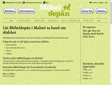 Tablet Screenshot of dodsbo.mobeldepan.se